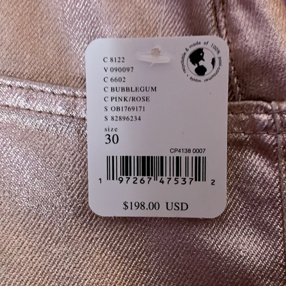 Free People (We The Free) Metallic Moxie Low Slung Pull On Barrel Pants - Picture 8 of 11